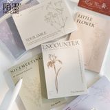  (HÀNG ĐẶT TRƯỚC) 10 Giấy Ghi Nhớ Kraft Trắng Loạt Nghiên Cứu Thực Vật [GIAO HÀNG 2-10 NGÀY | SỈ TỪ 2 TRIỆU | CÓ THỂ IN LOGO] 