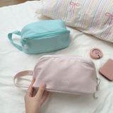  Túi Đựng Mỹ Phẩm Nylon Dung Tích Lớn Màu Hồng - Túi Xách Tay Du Lịch Cao Cấp Cho Nữ, Đựng Đồ Vệ Sinh Cá Nhân [GIAO HÀNG 2-10 NGÀY | SỈ TỪ 2 TRIỆU | CÓ THỂ IN LOGO] 