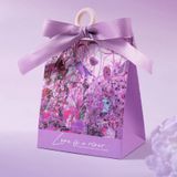  ```Hộp quà tặng Classy dạng hình lục giác, họa tiết vintage, quai cầm nhựa hoặc da, mã Q907``` 