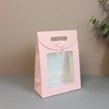  (HÀNG ĐẶT TRƯỚC) 10 Túi Giấy Kraft Khóa Dính Nắp Lật Cửa Sổ Trong Suốt Xách Tay Quà Sinh Nhật [GIAO HÀNG 2-10 NGÀY | SỈ TỪ 2 TRIỆU | CÓ THỂ IN LOGO] 