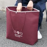  Túi vải không dệt hình thang màu đỏ cao cấp túi quà tặng thân thiện môi trường 