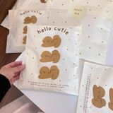  Túi zip nhám hoạt hình cao cấp túi nhựa tự khóa đựng quần áo shop thời trang 