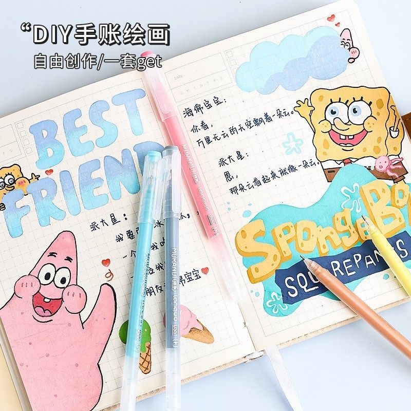  Bộ Bút Gel Màu Morandi Trái Cây Xanh Cho Học Sinh, Bút Graffiti [GIAO HÀNG 2-10 NGÀY | SỈ TỪ 2 TRIỆU | CÓ THỂ IN LOGO] 
