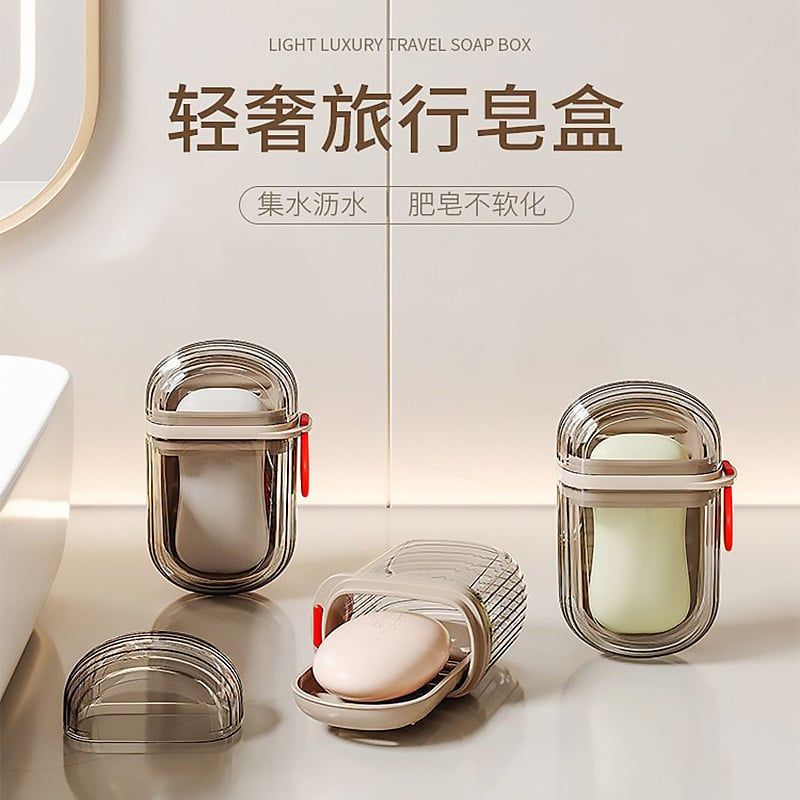  Hộp Đựng Xà Phòng Du Lịch Có Nắp Đậy Kín - Hộp Chuyên Dụng Cầm Tay Chống Tràn, Tiện Lợi Khi Mang Theo [GIAO HÀNG 2-10 NGÀY | SỈ TỪ 2 TRIỆU | CÓ THỂ IN LOGO] 