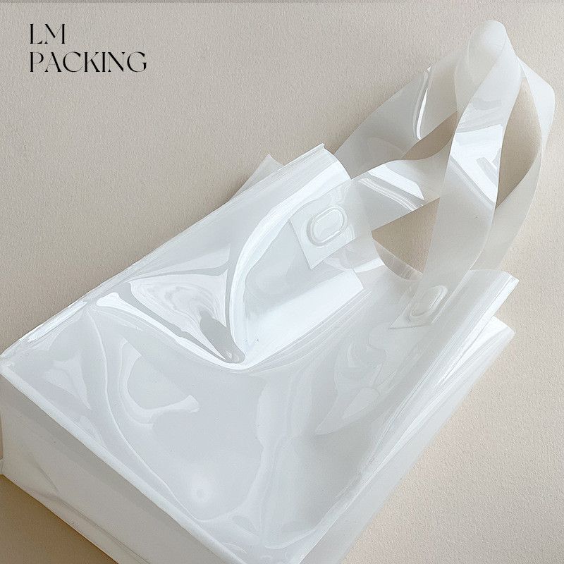  Túi đựng quà tặng pvc dày đựng đồ trang sức thạch túi xách tay in logo 