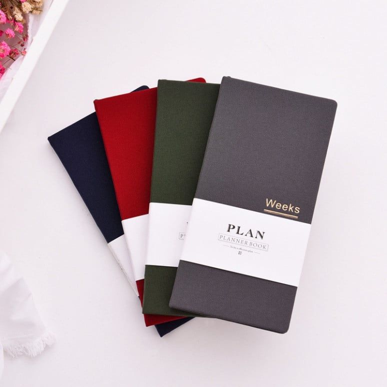  Bộ 2 Sổ Tay Weeks Tự Điền Ngày Tháng - Kế Hoạch Tuần Hiệu Quả, Giấy Daolin 100gsm, Bìa Vải A6 [GIAO HÀNG 2-10 NGÀY | SỈ TỪ 2 TRIỆU | CÓ THỂ IN LOGO] 