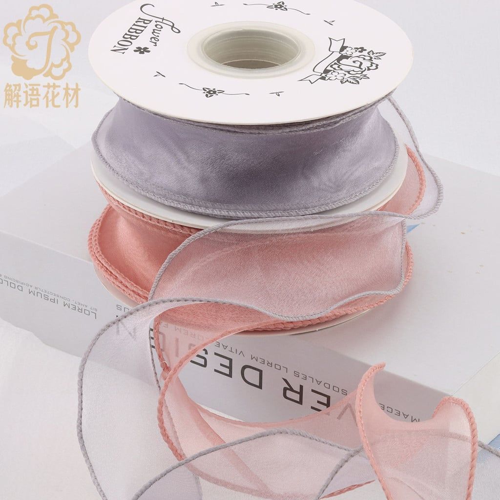  Băng Gạc Đuôi Cá Sóng DIY Trang Trí Bó Hoa Quà Tặng Bánh Nướng Dịp Lễ Tình Nhân 