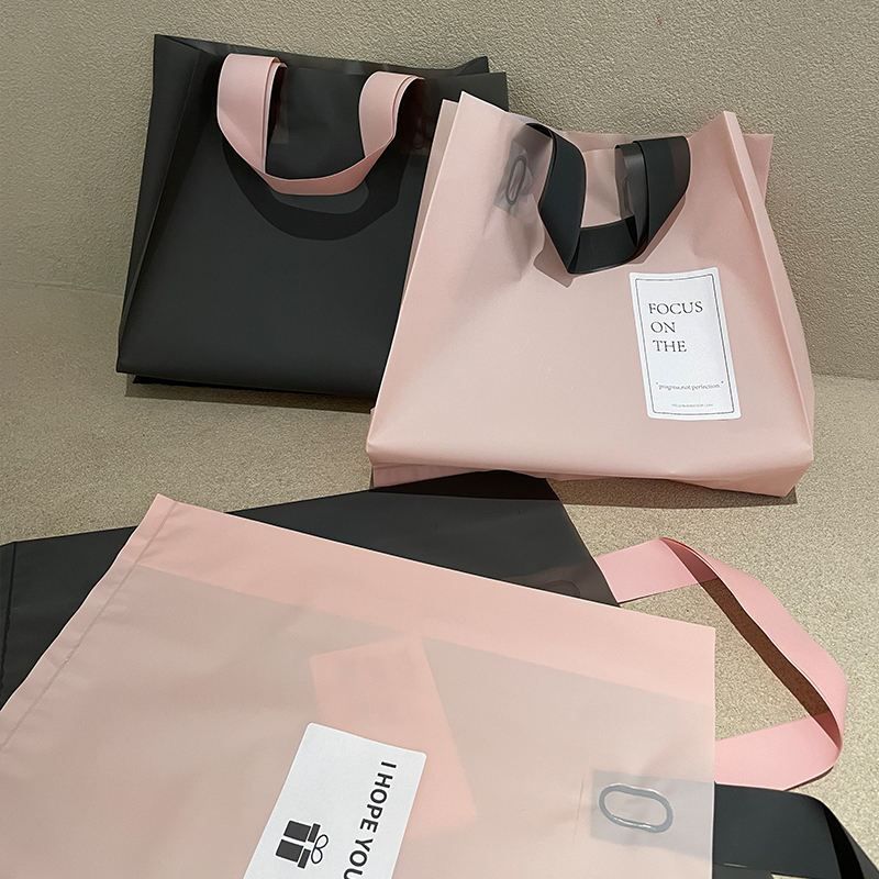  COMBO 10 Túi tote hồng hạc bằng nhựa nhiều size không ra màu T26-082 