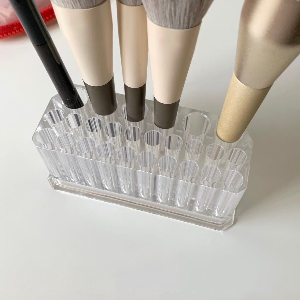  Hộp Đựng Bàn Chải Trang Điểm Acrylic Trong Suốt [GIAO HÀNG 2-10 NGÀY | SỈ TỪ 2 TRIỆU | CÓ THỂ IN LOGO] 