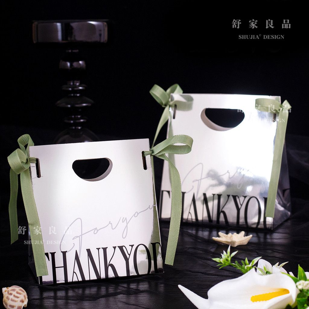  Hộp kẹo cưới cao cấp mặt gương bạc quà tặng khách mời 