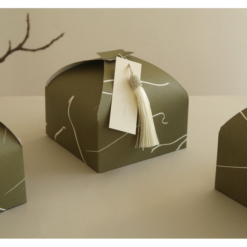  Hộp Carton Bao Bì Bánh Ngọt Nướng Phong Cách Wabababana Văn Học Đơn Giản 