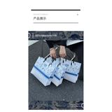  Túi bao bì trắng xanh cao cấp, túi đóng gói shop thời trang 
