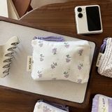  Túi Vải Suxi Ví Tiền Lẻ Màu Tím Nhạt Đựng Thẻ, Tai Nghe, Băng Vệ Sinh [GIAO HÀNG 2-10 NGÀY | SỈ TỪ 2 TRIỆU | CÓ THỂ IN LOGO] 