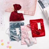  ```Túi nhung buộc dây thanh lịch cho quà tặng, sắc màu hoàng gia đẳng cấp``` 