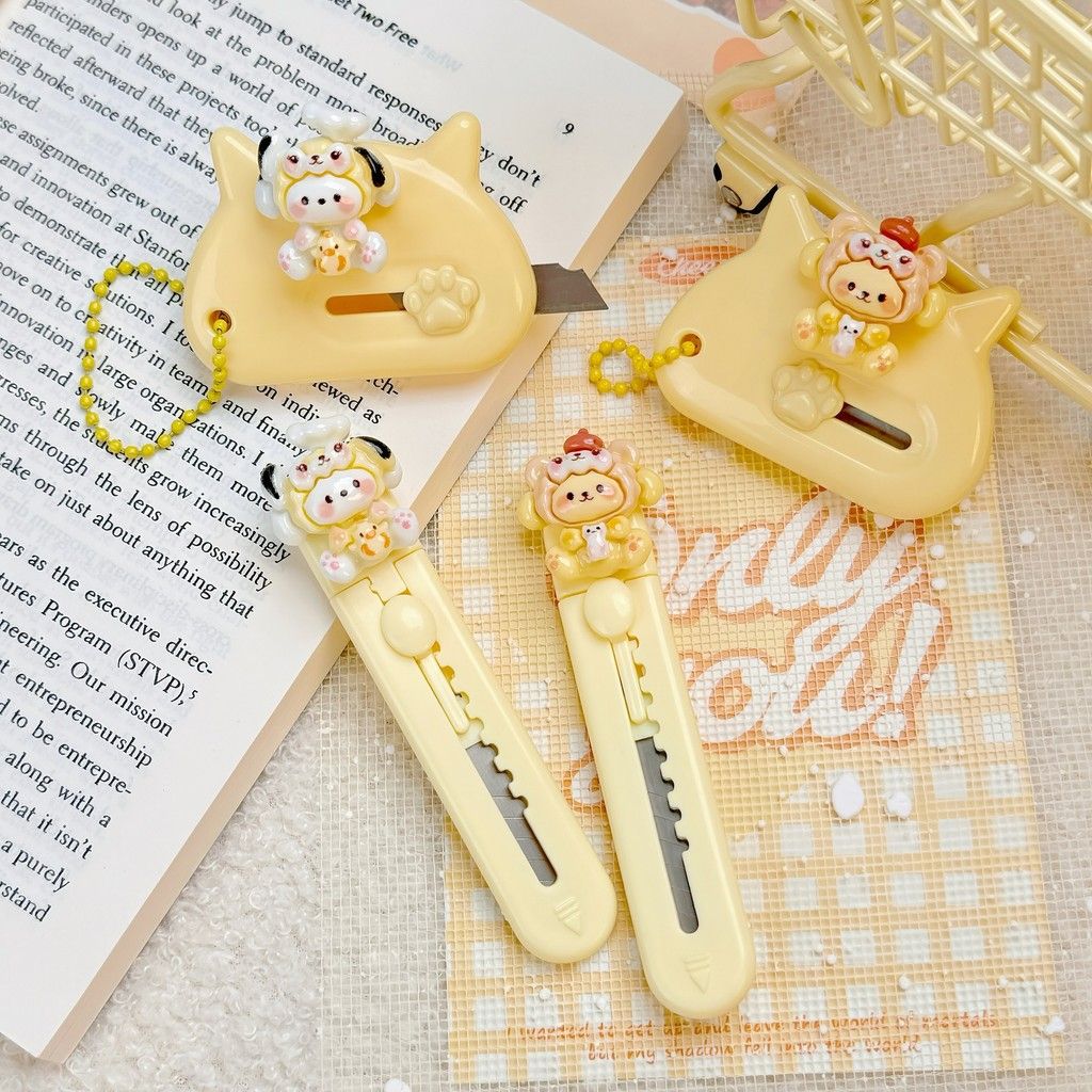  (HÀNG ORDER) Set 20 Dao Tiện Ích Hoạt Hình Mini Co Giãn Cầm Tay Cắt Nhanh [GIAO HÀNG 2-10 NGÀY | SỈ TỪ 2 TRIỆU | CÓ THỂ IN LOGO] 