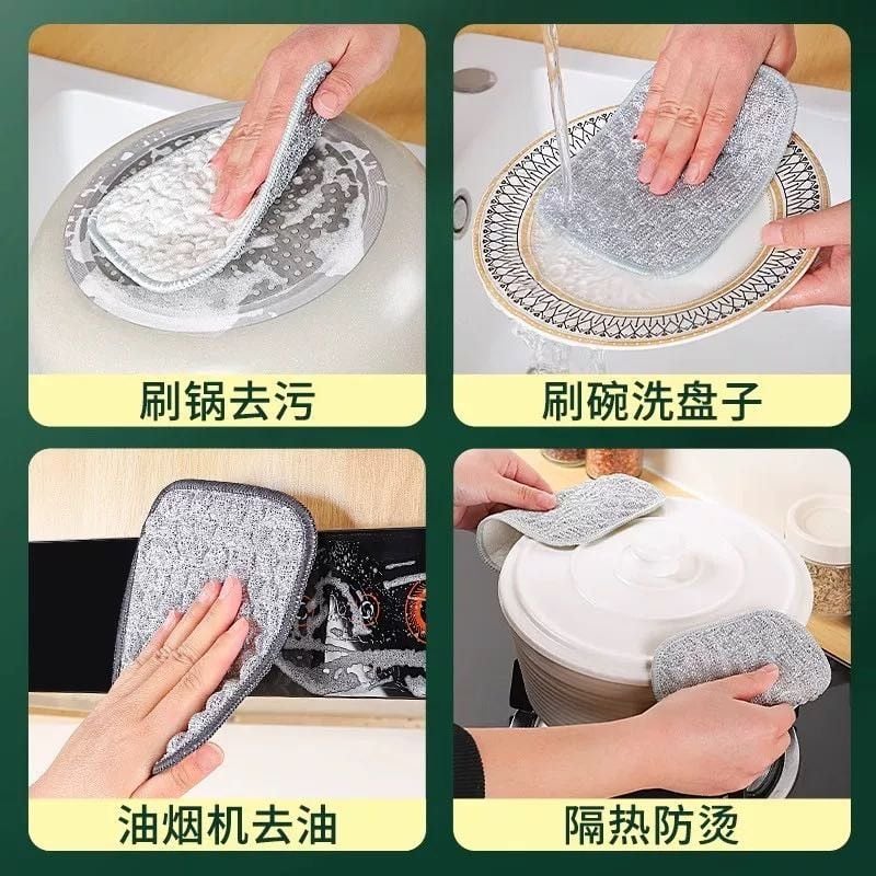  Khăn Lau Bát Đĩa Sợi Bông Lụa Bạc, Bàn Chải Nhà Bếp [GIAO HÀNG 2-10 NGÀY | SỈ TỪ 2 TRIỆU | CÓ THỂ IN LOGO] 