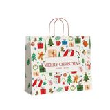 Túi quà tặng năm mới tùy chỉnh túi giấy kraft giáng sinh màu đỏ cao cấp có in năm rồng túi tote lớn túi quà tặng 