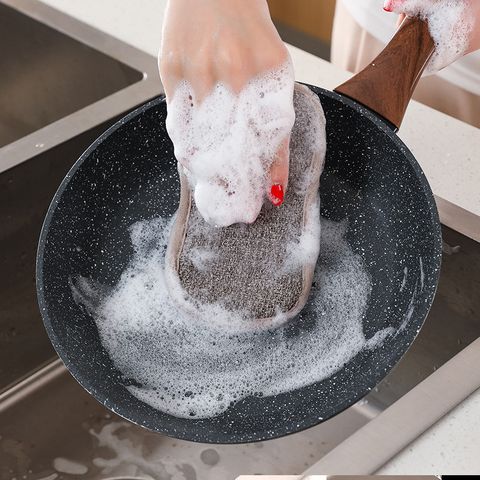  Miếng Lau Bọt Biển Hai Mặt Đa Năng - Khăn Lau Ma Thuật Rửa Bát, Nồi Loại Bỏ Dầu Mỡ, Không Dính Dầu, Gia Dụng [GIAO HÀNG 2-10 NGÀY | SỈ TỪ 2 TRIỆU | CÓ THỂ IN LOGO] 
