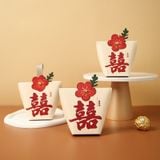  Hộp kẹo cưới sáng tạo mới hộp kẹo quà cưới hộp trống bán buôn 