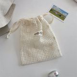  Túi Lưới Rút Dây Thêu Hoa Cúc - Túi Đựng Mỹ Phẩm, Sản Phẩm Chăm Sóc Da, Đồ Lặt Vật Khi Du Lịch [GIAO HÀNG 2-10 NGÀY | SỈ TỪ 2 TRIỆU | CÓ THỂ IN LOGO] 