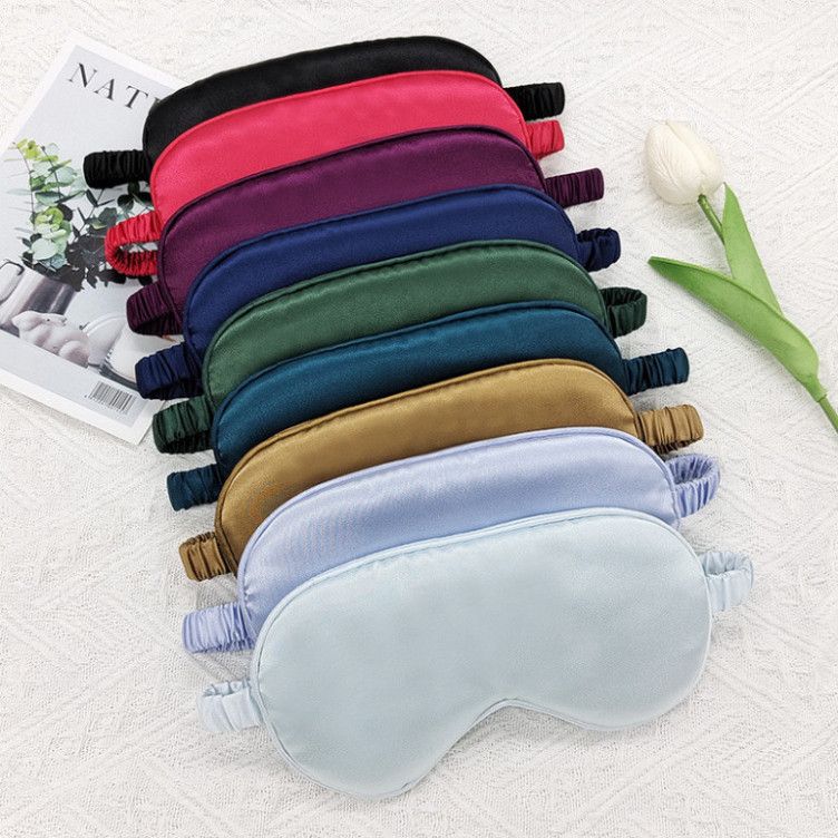  Mặt Nạ Mắt Ngủ Lụa Giả - Bộ 5 Chiếc Che Nắng Hàng Không Lý Tưởng Cho Du Lịch 