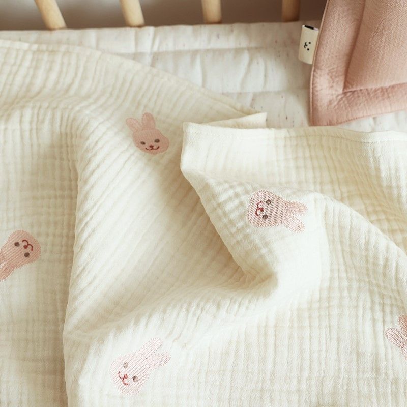  Chăn Xô 6 Lớp Cotton Nguyên Chất Họa Tiết Thêu - Chăn Mỏng Cho Bé Sơ Sinh, Trẻ Nhỏ Mùa Xuân Hè Phong Cách Hàn Quốc [GIAO HÀNG 2-10 NGÀY | SỈ TỪ 2 TRIỆU | CÓ THỂ IN LOGO] 