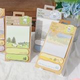  Bộ Giấy Ghi Chú Dọc Có Thể Dựng Đứng - Note Pad Phong Cảnh Nhiều Màu, Văn Phòng Phẩm Dễ Thương [GIAO HÀNG 2-10 NGÀY | SỈ TỪ 2 TRIỆU | CÓ THỂ IN LOGO] 