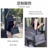  Túi Giấy Đeo Vai Màu Đen Dày Dặn - Túi Đóng Gói Quà Tặng Cửa Hàng Quần Áo, Bán Buôn Xuất Khẩu, Có Thể Dập Nóng Logo [GIAO HÀNG 2-10 NGÀY | SỈ TỪ 2 TRIỆU | CÓ THỂ IN LOGO] 