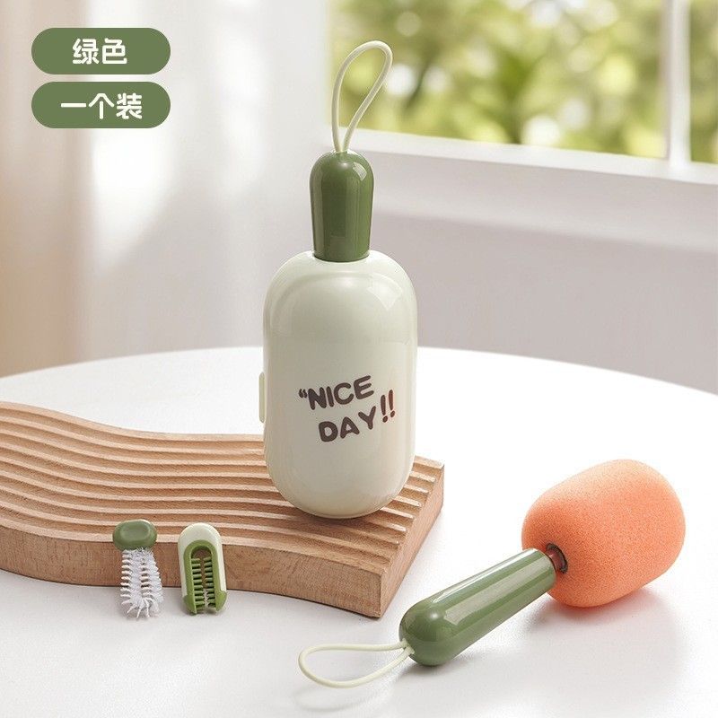  Bàn Chải Cốc Tay Cầm Dài Thu Gọn Rửa Bình Sữa Di Động [GIAO HÀNG 2-10 NGÀY | SỈ TỪ 2 TRIỆU | CÓ THỂ IN LOGO] 
