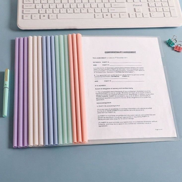  Bộ 10 Kẹp Tài liệu A4 Màu Trắng PK1708 - Giải Pháp Hoàn Hảo cho Hồ Sơ Ngăn Nắp! 