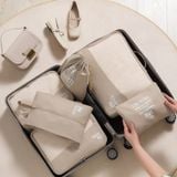  Bộ 6 Túi Đựng Du Lịch Phân Loại Quần Áo - Túi Xếp Đồ Gọn Gàng Tiện Lợi Khi Đi Du Lịch, Công Tác [GIAO HÀNG 2-10 NGÀY | SỈ TỪ 2 TRIỆU | CÓ THỂ IN LOGO] 