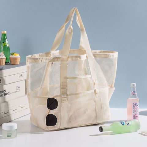  Túi Đi Biển Xách Tay Du Lịch Mẫu Mới Túi Lưu Trữ Dung Tích Lớn Nhiều Túi Túi Bơi Bãi Biển Túi Ngăn Cách Khô Ướt Lưới 