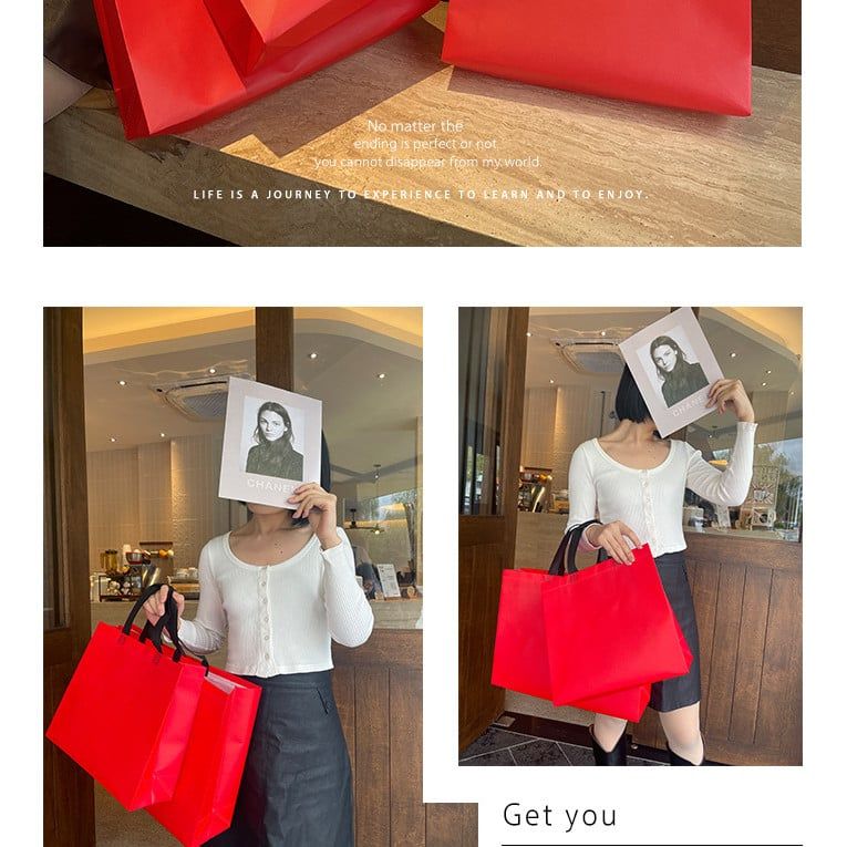  Túi vải không dệt chống nước – Túi shopping bảo vệ môi trường [GIAO HÀNG 2-10 NGÀY | SỈ TỪ 2 TRIỆU | CÓ THỂ IN LOGO] 