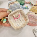  小香风可爱便携适用于苹果无线蓝牙耳机保护套收纳软布壳 