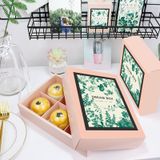  Hộp bánh trung thu màu xanh lá cao cấp hộp quà tặng doanh nghiệp 