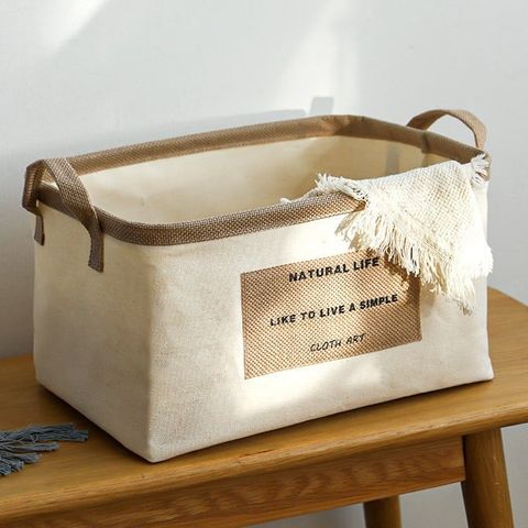  Hộp Đựng Quần Áo Vải Cotton Lanh Có Thể Gấp Gọn - Túi Lưu Trữ Đồ Cỡ Lớn, Dùng Cho Gia Đình, Du Lịch, Sắp Xếp Tủ Đồ [GIAO HÀNG 2-10 NGÀY | SỈ TỪ 2 TRIỆU | CÓ THỂ IN LOGO] 