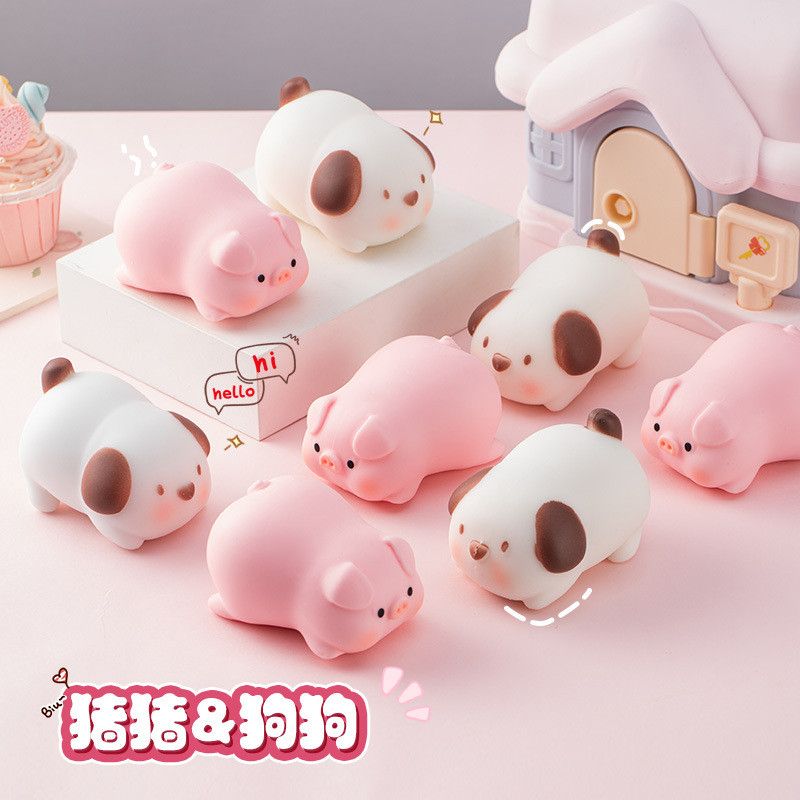  Đồ Chơi Giải Nén Bột Nhào Chậm Hình Heo, Chó - Bóng Nhào Đàn Hồi Dẻo Tay, Quà Tặng Cho Bé, Bán Buôn [GIAO HÀNG 2-10 NGÀY | SỈ TỪ 2 TRIỆU | CÓ THỂ IN LOGO] 