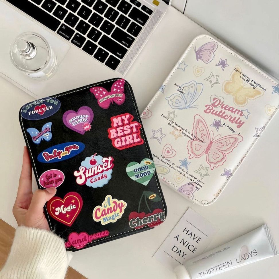  Gương Gấp Da PU HD - Phụ Kiện Trang Điểm Đẳng Cấp Dành Cho Học Sinh, Để Bàn Thông Minh 