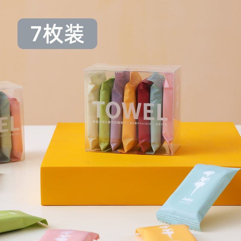 Khăn Nén Dùng Một Lần Rửa Mặt, Tắm Đóng Gói Riêng Du Lịch [GIAO HÀNG 2-10 NGÀY | SỈ TỪ 2 TRIỆU | CÓ THỂ IN LOGO] 