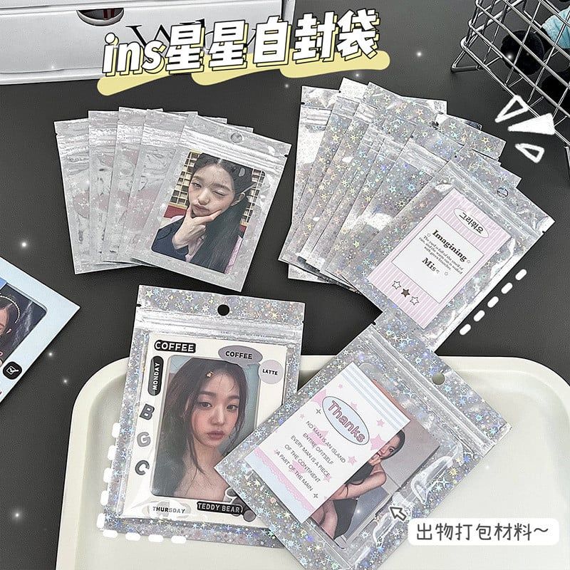  100 Túi ziplock hình sao cao cấp đựng thẻ – Niêm phong giá sỉ [GIAO HÀNG 2-10 NGÀY | SỈ TỪ 2 TRIỆU | CÓ THỂ IN LOGO] 