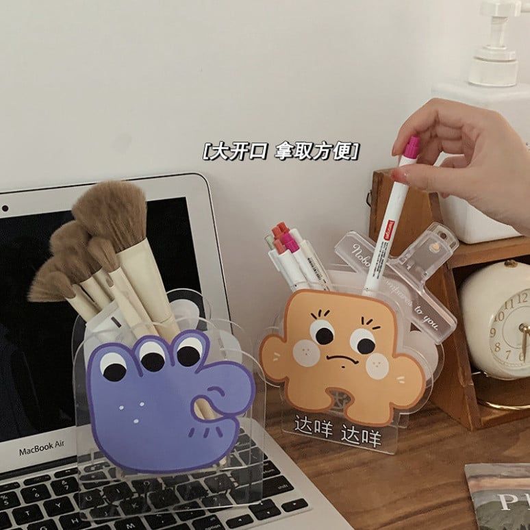  ```Hộp Bút Acrylic Đáng Yêu Sáng Tạo - Phụ Kiện Văn Phòng Để Bàn``` 