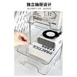  Hộp Đựng Đồ Để Bàn Bằng PET Trong Suốt 2-3 Tầng - Kệ Sắp Xếp Văn Phòng Phẩm, Ngăn Kéo Tiện Lợi Cho Học Sinh [GIAO HÀNG 2-10 NGÀY | SỈ TỪ 2 TRIỆU | CÓ THỂ IN LOGO] 