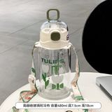  Cốc Nước Thủy Tinh Dễ Thương Dành Cho Bé Gái - Thiết Kế Mới, Ống Hút Trong Suốt (Đặt Trước) 