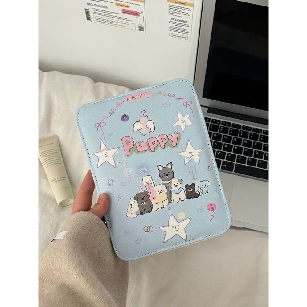  Gương Gấp Da PU HD - Phụ Kiện Trang Điểm Đẳng Cấp Dành Cho Học Sinh, Để Bàn Thông Minh 