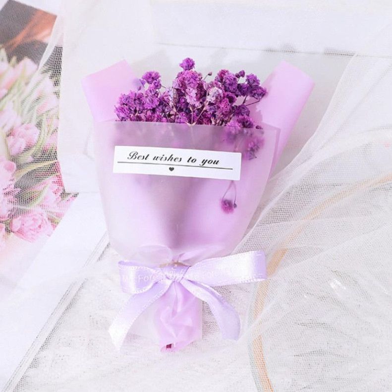  Bộ 10 Bó hoa khô mini Classy nhiều sắc màu - Quà tặng & Trang trí ấn tượng Q1361 