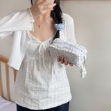  Túi Đựng Bút Chì Hoa Ren Hàn Quốc Văn Phòng [GIAO HÀNG 2-10 NGÀY | SỈ TỪ 2 TRIỆU | CÓ THỂ IN LOGO] 