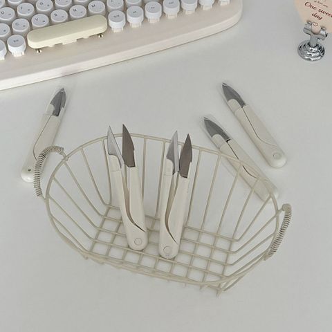  Kéo cắt chỉ, đơn giản, dùng cho may vá, thêu chữ thập, làm từ thép không gỉ, kiểu chữ U, có lò xo 