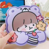  Miếng lót chuột silicon dễ thương hình bé gái màu hồng 20x20cm - PK633 Giá Siêu Hấp Dẫn! 