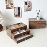  Hộp Đựng Trang Sức Gỗ Óc Chó 3 Ngăn Kéo - Tủ Đựng Đồ Trang Sức Cổ Điển Để Bàn, Phong Cách Trung Hoa, Quà Tặng [GIAO HÀNG 2-10 NGÀY | SỈ TỪ 2 TRIỆU | CÓ THỂ IN LOGO] 