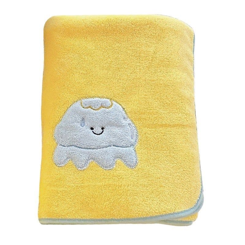  Khăn Lớn Trẻ Em Nhanh Khô Không Cotton Nữ Mẫu Mới Bộ Ba Chiếc Khăn Tắm Dễ Thương Không Rụng Lông 